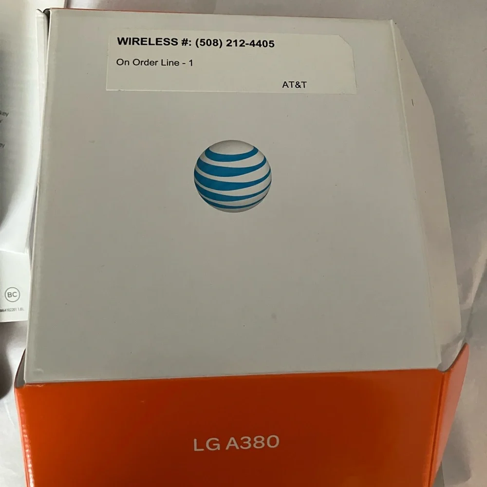 LG A380 Box with Orange and White Design